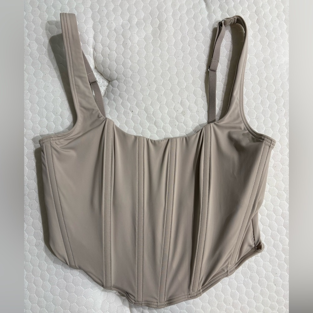 Gilly Hicks Micro Corset in Light Taupe in Size S